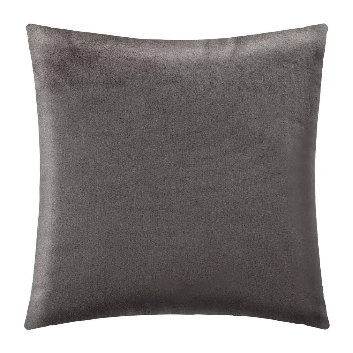 Coussin "Tressé" en velours gris foncé 40x40 cm