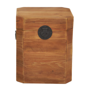 Coffre H39 cm de rangement en bois massif de pin recyclé - ORIGIN