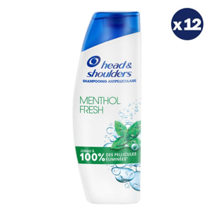 12 Shampoings Menthol Fresh 250ml - Head & Shoulders