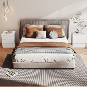 Cómoda 3 Cajones con Cierre Suave, Cómoda Dormitorio, Cajonera para Salón, Oficina, Estilo Moderno, 45x40x52,8 cm, Blanco