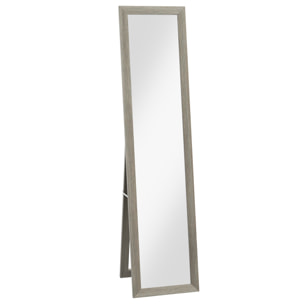 Miroir sur pied et mural rectangulaire dim. 37L x 40l x 157H cm aspect bois gris