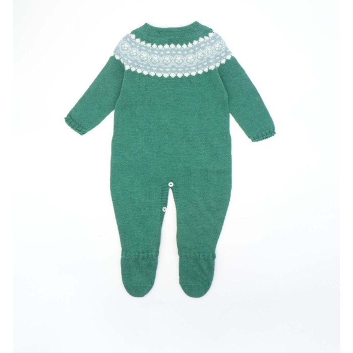 Pelele con greca verde