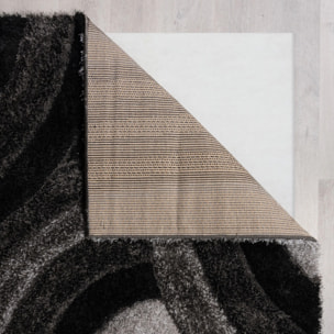 Tapis shaggy design sculpté VELVET