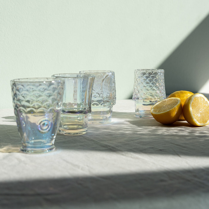 Verres à eau poisson set de 4 Kare Design