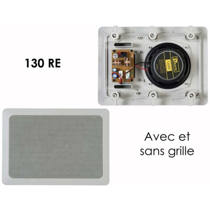 Enceinte encastrable DAVIS 130 RE blanc