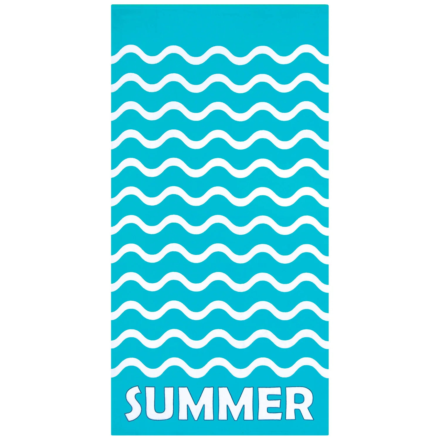 Serviette de plage microfibre enfant - Vague-Pop - 75x150cm - 220g/m²