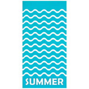 Serviette de plage microfibre enfant - Vague-Pop - 75x150cm - 220g/m²