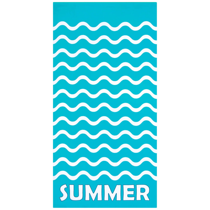 Serviette de plage microfibre enfant - Vague-Pop - 75x150cm - 220g/m²