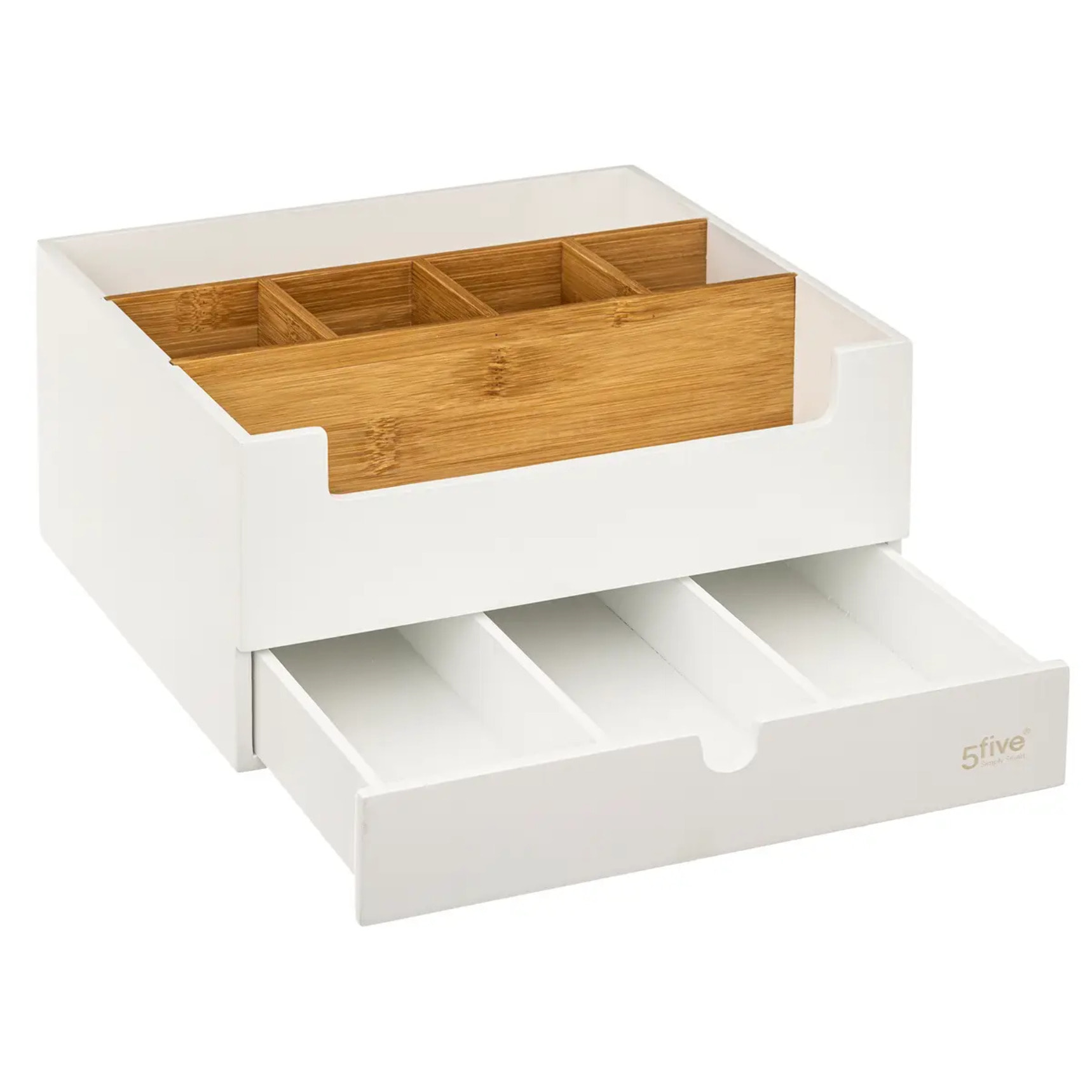 Organiseur 1 tiroir "Naturéo" blanc