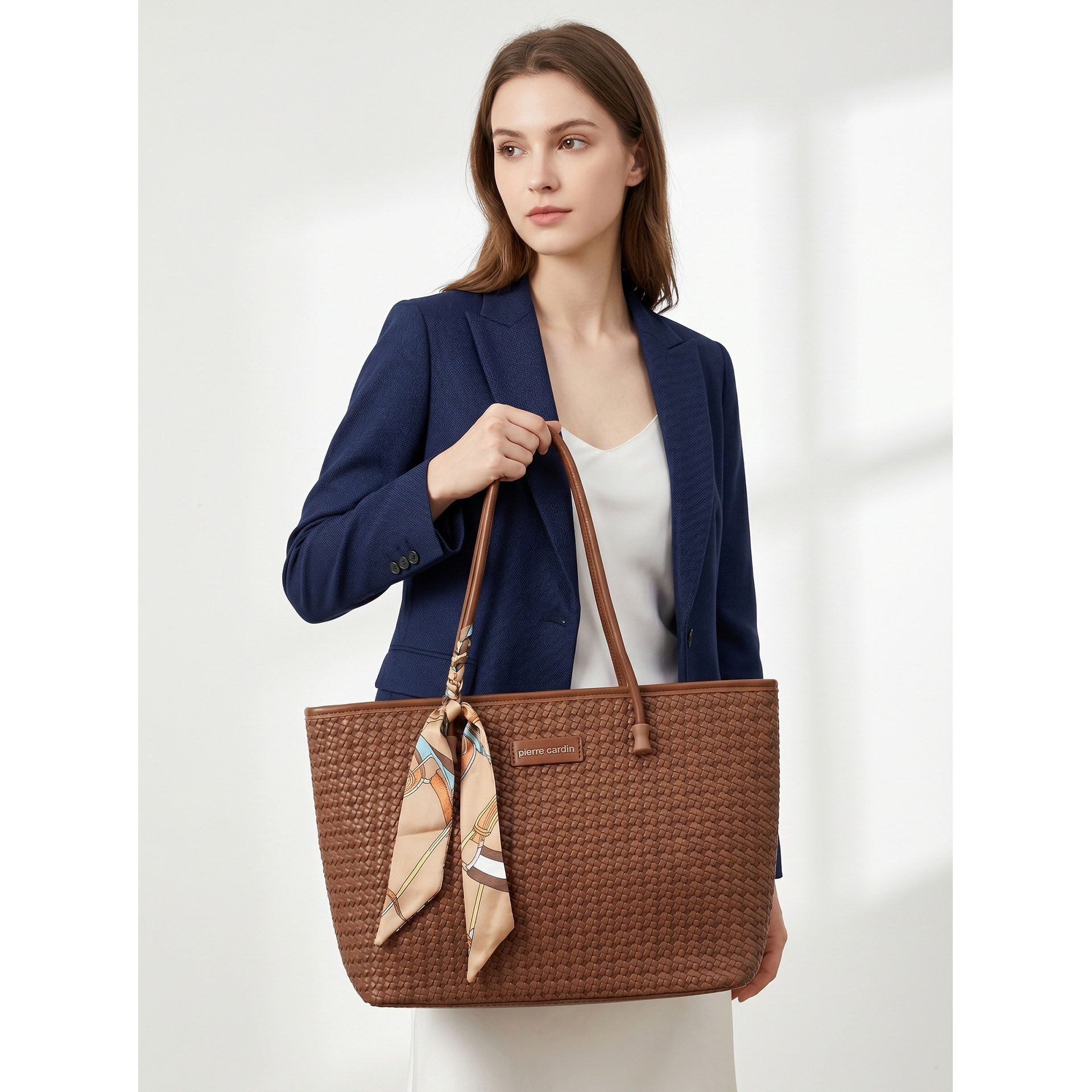 Borsa a mano donna - Modello Emberly Pro - Pelle vegana PU - 38.0 x 24.0 x 9.5 cm