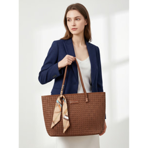 Borsa a mano donna - Modello Emberly Pro - Pelle vegana PU - 38.0 x 24.0 x 9.5 cm