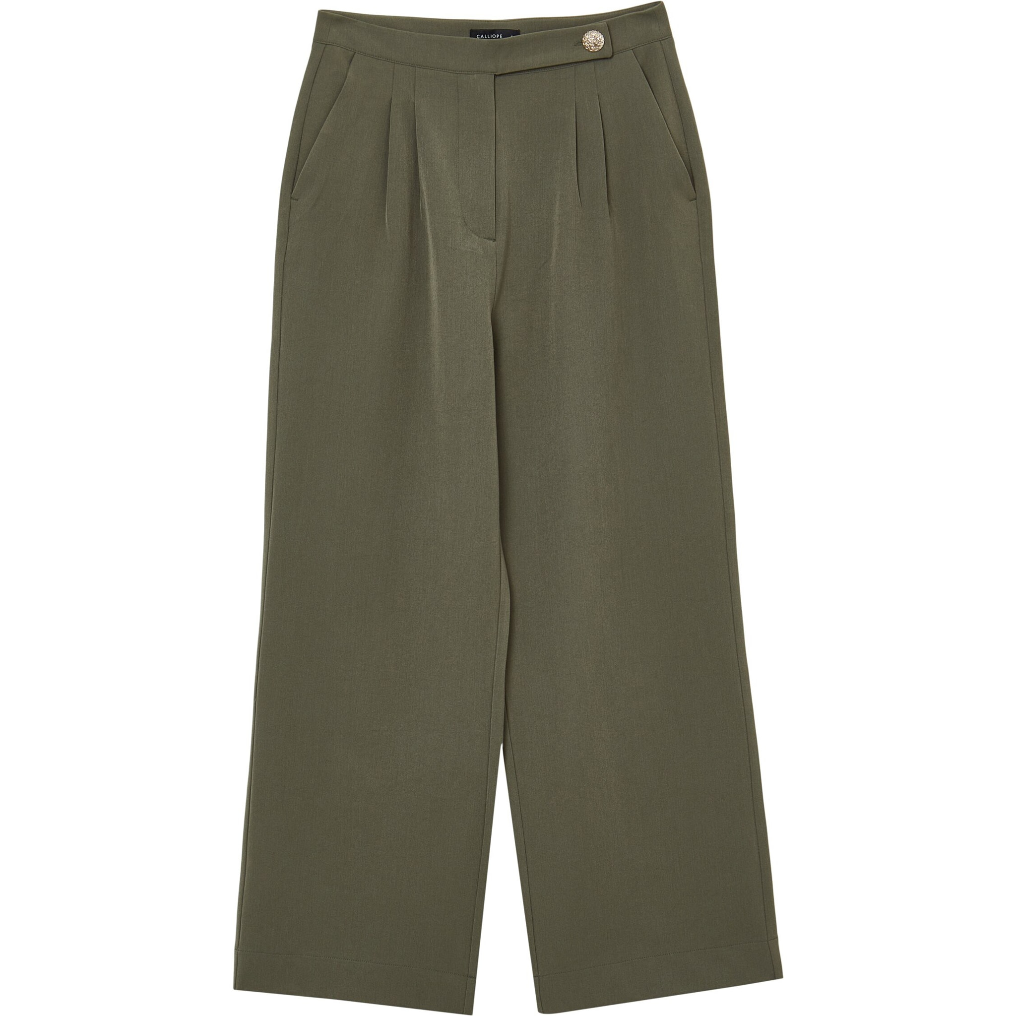 Pantalone lungo bottone oro