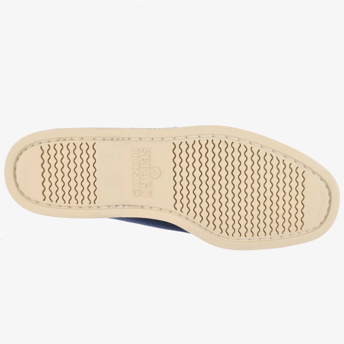 Sebago - Docksides Uomo Blu - PORTLAND WASHED CANVAS