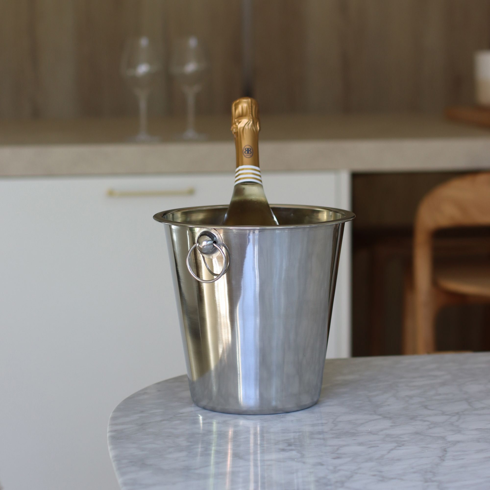 Seau à champagne en inox 22cm