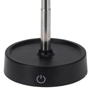 Well Home Lámpara de Mesa Retráctil con Luz LED SMD Blanca Cálida y Atenuación Continua Ø10,6x11,5cm