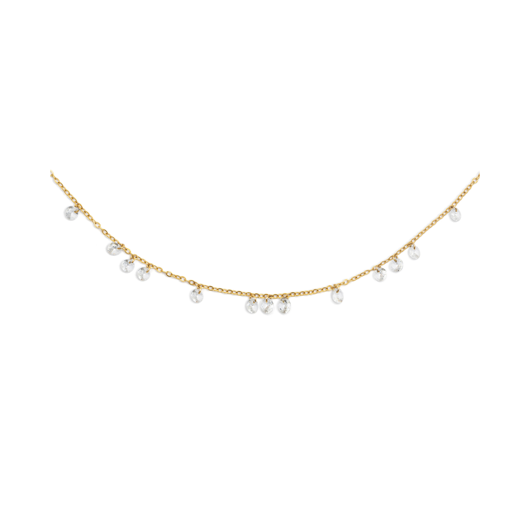 Collar Starlight Acero Baño Oro