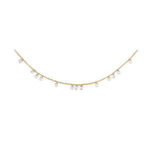 Collar Starlight Acero Baño Oro