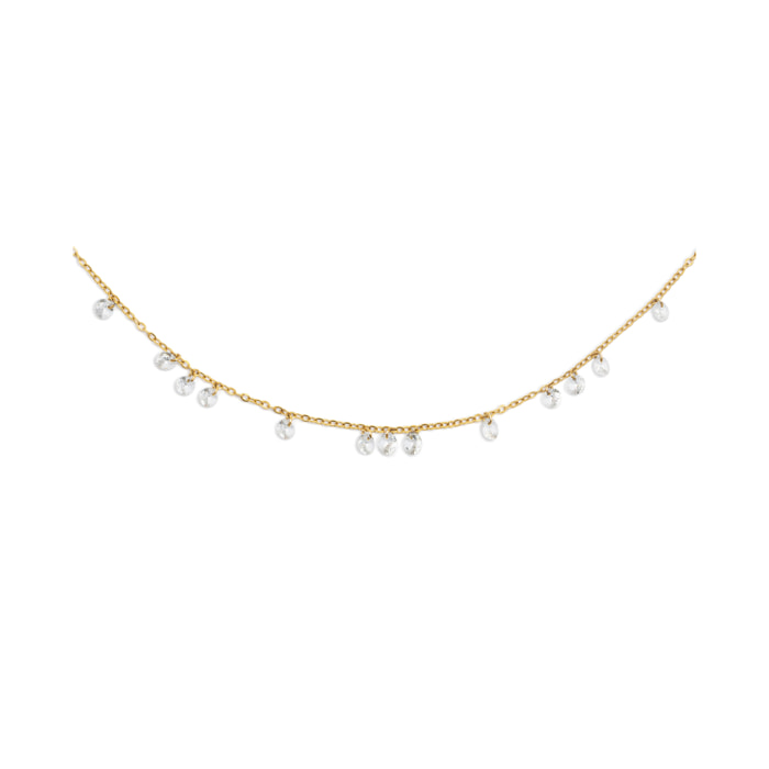 Collar Starlight Acero Baño Oro