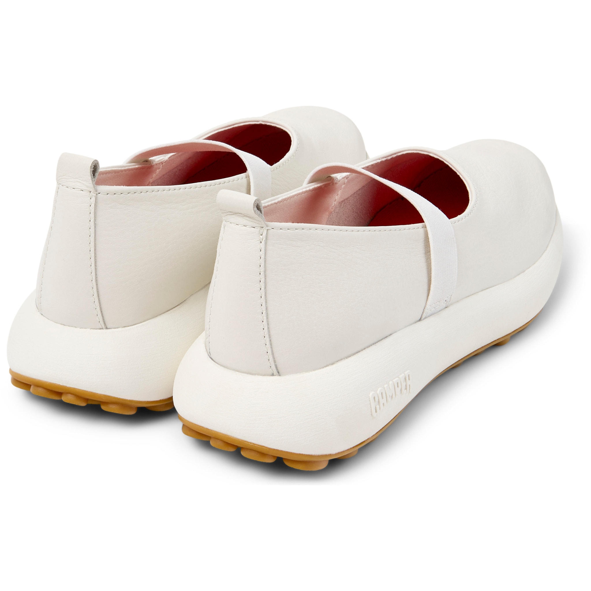 Bailarinas - CAMPER Pelotas Athens - Blanco - Cuero liso