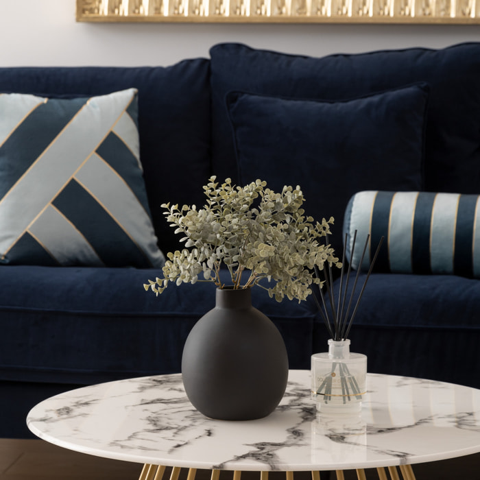 Vase céramique Rily noir H18cm