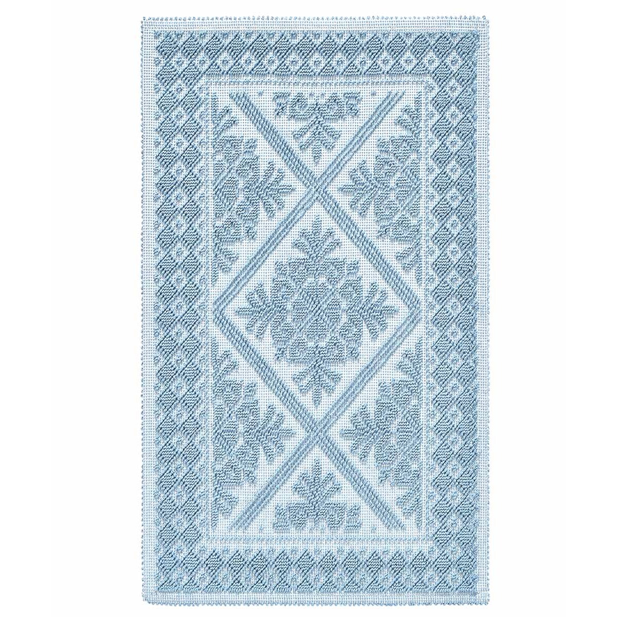 Tappeto Sardo Celeste Ingresso Cucina Bagno