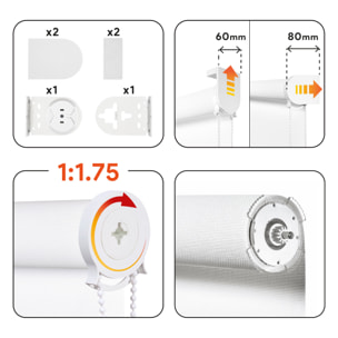 Enrollable SCREEN PRO Solar Nieve