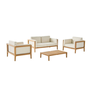 Salon de jardin bois d'acacia 4 places ORUNI