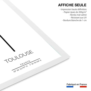 Poster t toulouse Affiche seule
