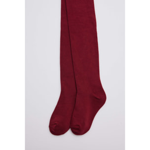 Collant classico color castagna per bambini