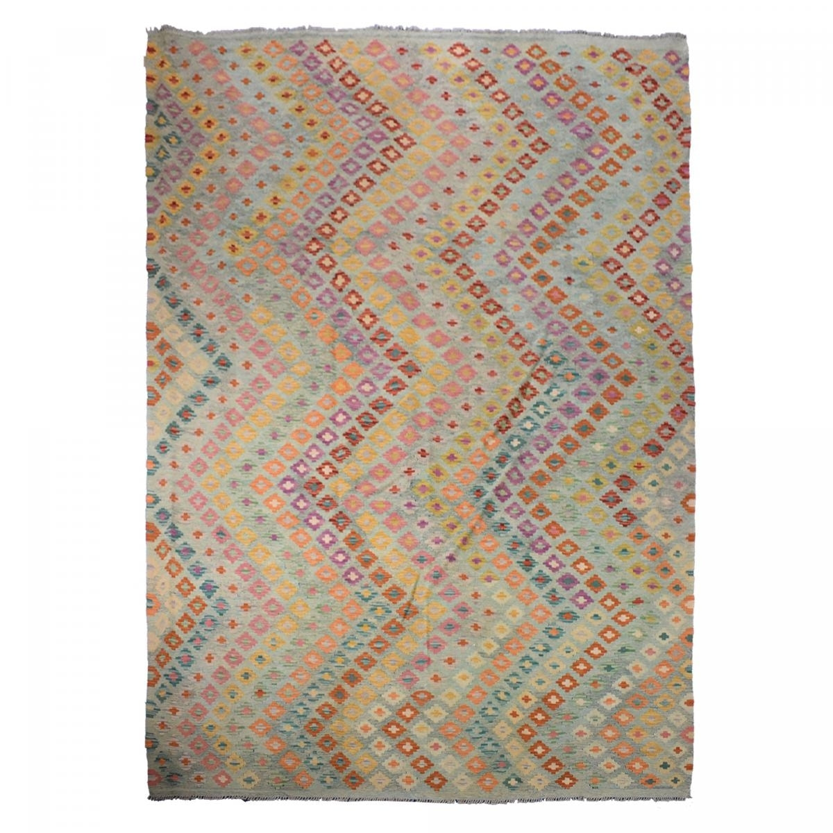 Tapis kilim fait main en laine motif oriental