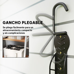 Soportes de Pared para Bicicletas de 4 Piezas, Gancho para Colgar Bicicleta Plegable hasta 30 kg, Portabicicletas de Almacenamiento Vertical con Tornillos, para Casa, Garaje y Sótano, Negro