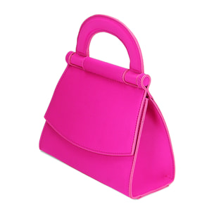 Mini bag fucsia in tessuto