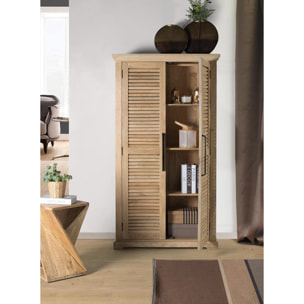 Armario de Madera de Mango 100 Cm Estilo Rústico Contemporáneo