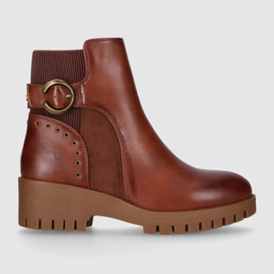 Botines - Cuero - Tacón: 3 cm