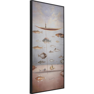 Peinture gondolier poissons 60x120cm Kare Design