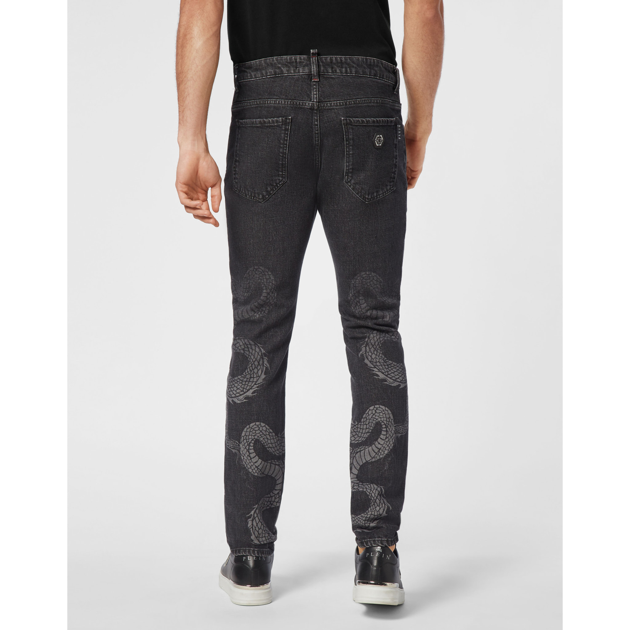 PHILIPP PLEIN Vaqueros de corte recto DRAGON