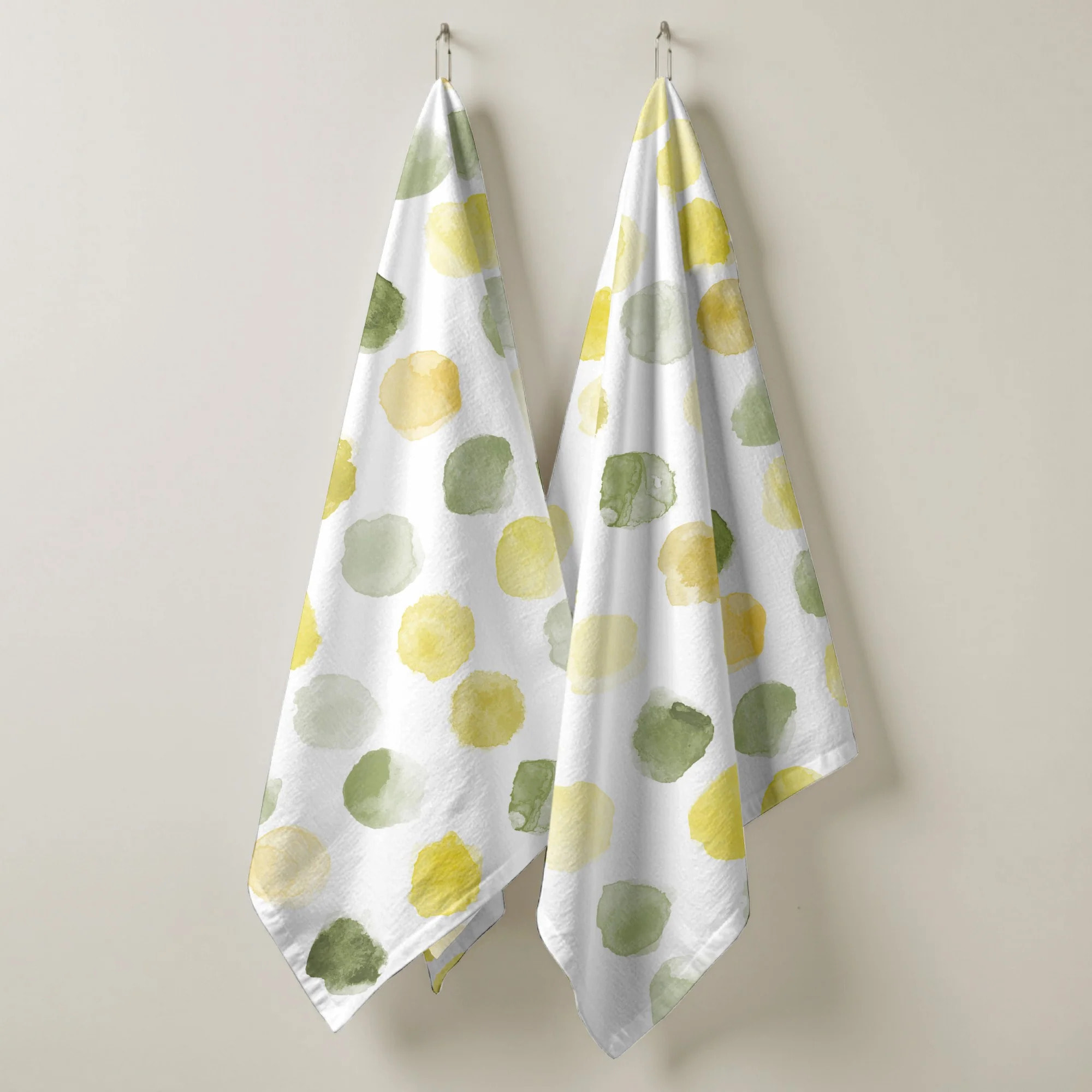 Lot de 2 torchons de cuisine 100% coton Dante