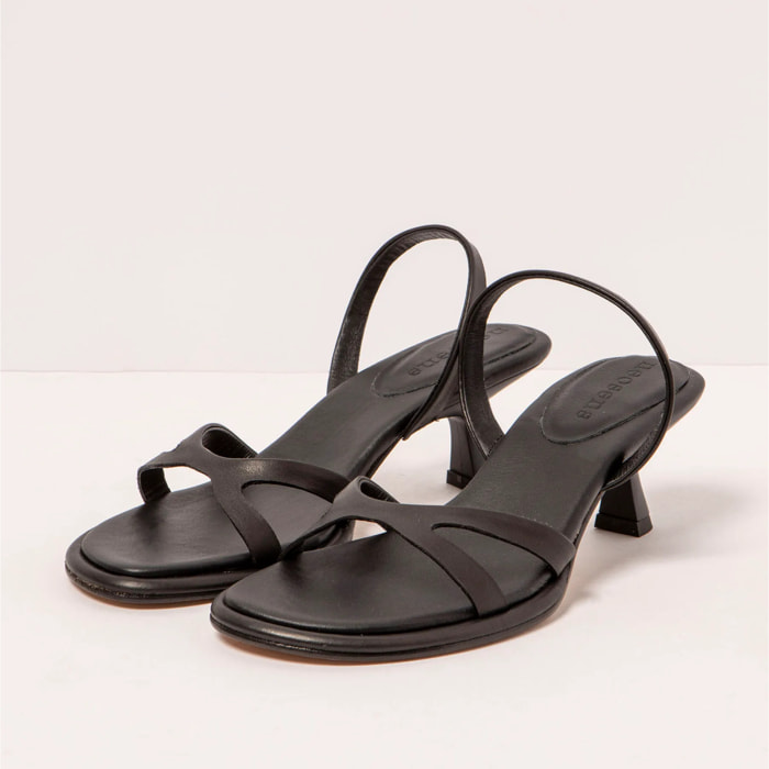 Sandalias S3168 CRISTAL BLACK/ GODELLO color Black