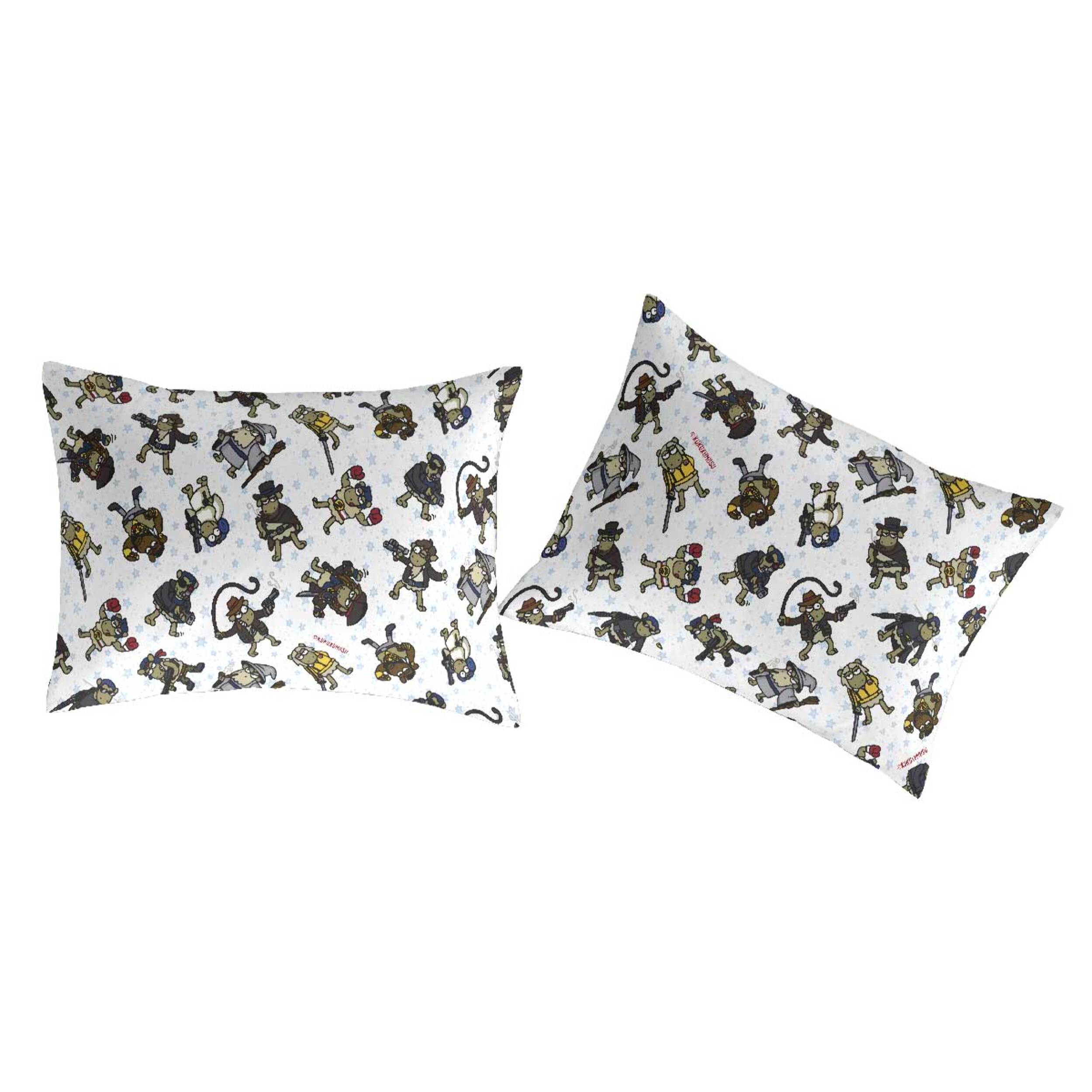2 Fundas de almohada 50x75 cm MOVIE STARS - 100% algodón -