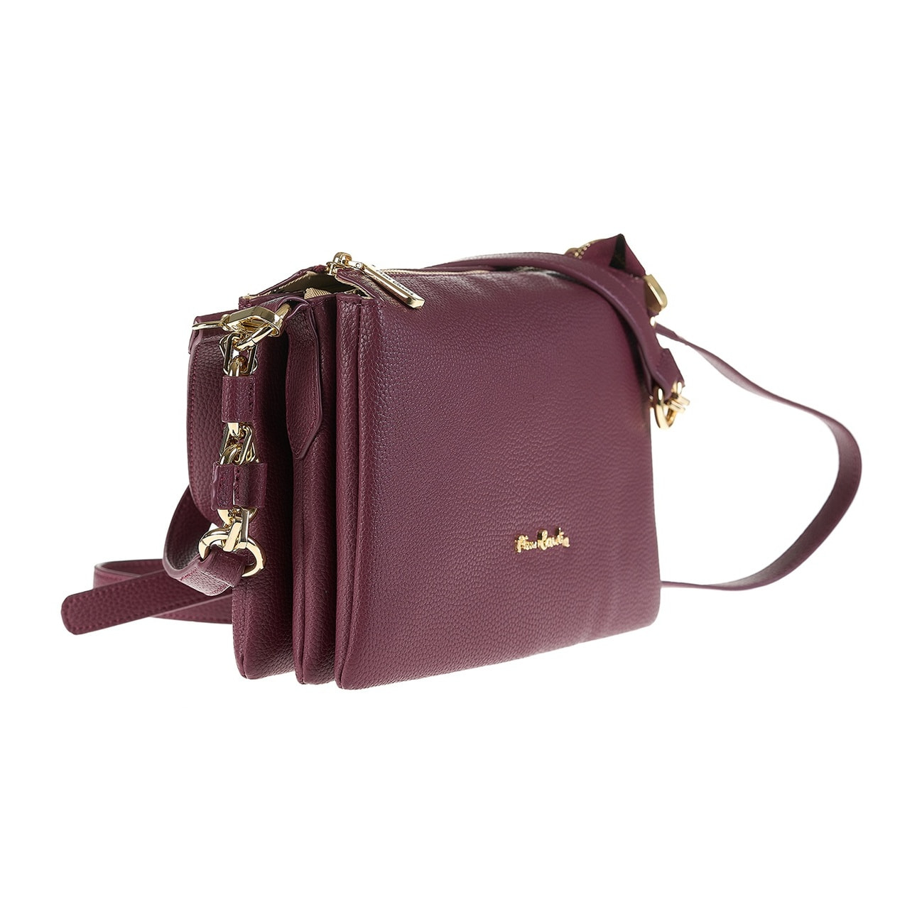 Borsa a spalla da donna Made in Italy - Modello Brunilde Lux - 100% pelle - 24.0 x 18.5 x 12.0 cm