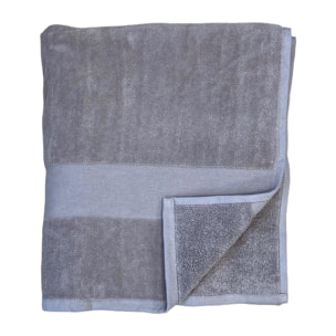 Serviette de bain éponge velours Classy Taupe 90x180 500g/m²