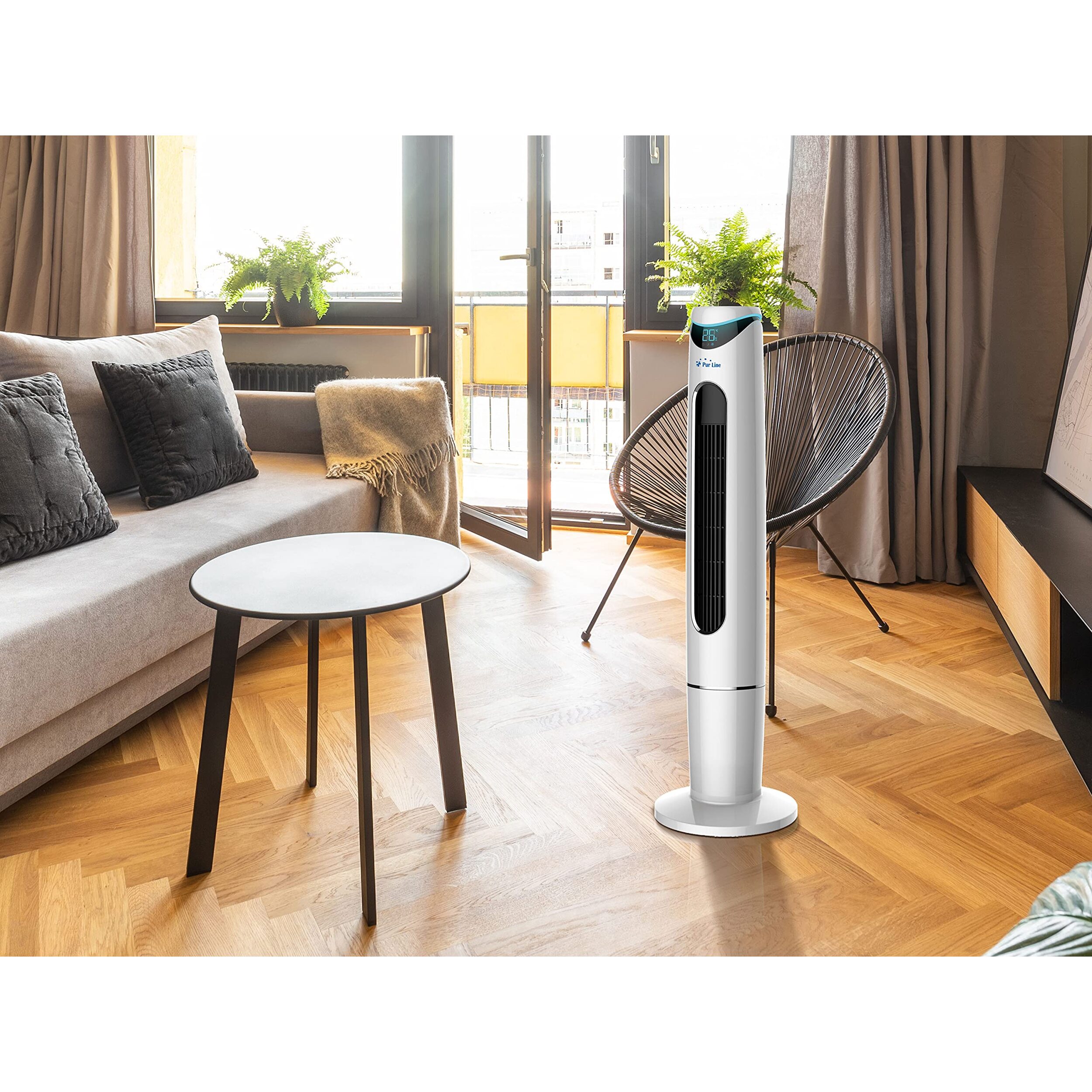 Rafraichisseur d'air par évaporation 65 W avec télécommande