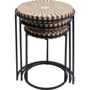 Tables d'appoint Hula Hula set de 3 Kare Design