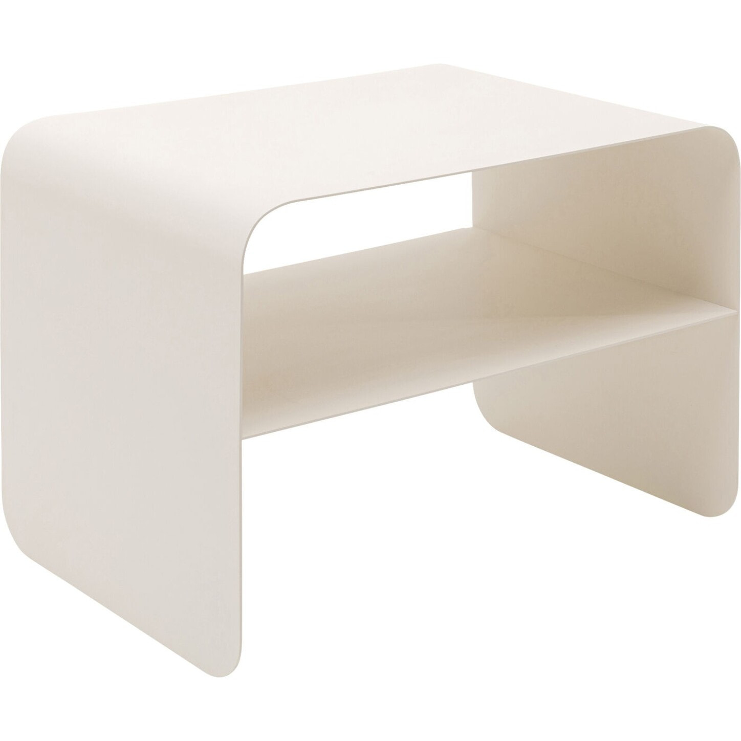 Table basse Lounge 58x37cm crème Kare Design