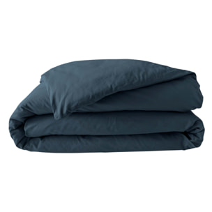 Housse de couette 100% Percale de Coton ORIGINE - Bleu Foncé