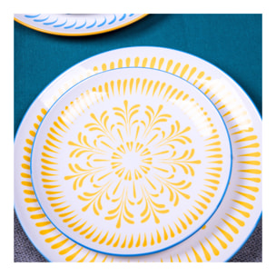 Lot de 6 grandes assiettes, KYOTO