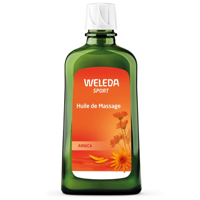 WELEDA - Duo Huile de Massage Arnica + Gel Cryo Arnica - Préparation et récupération sportive - Vegan* - Certifié Natrue** - Flacon verre 200ml + Tube 100ml