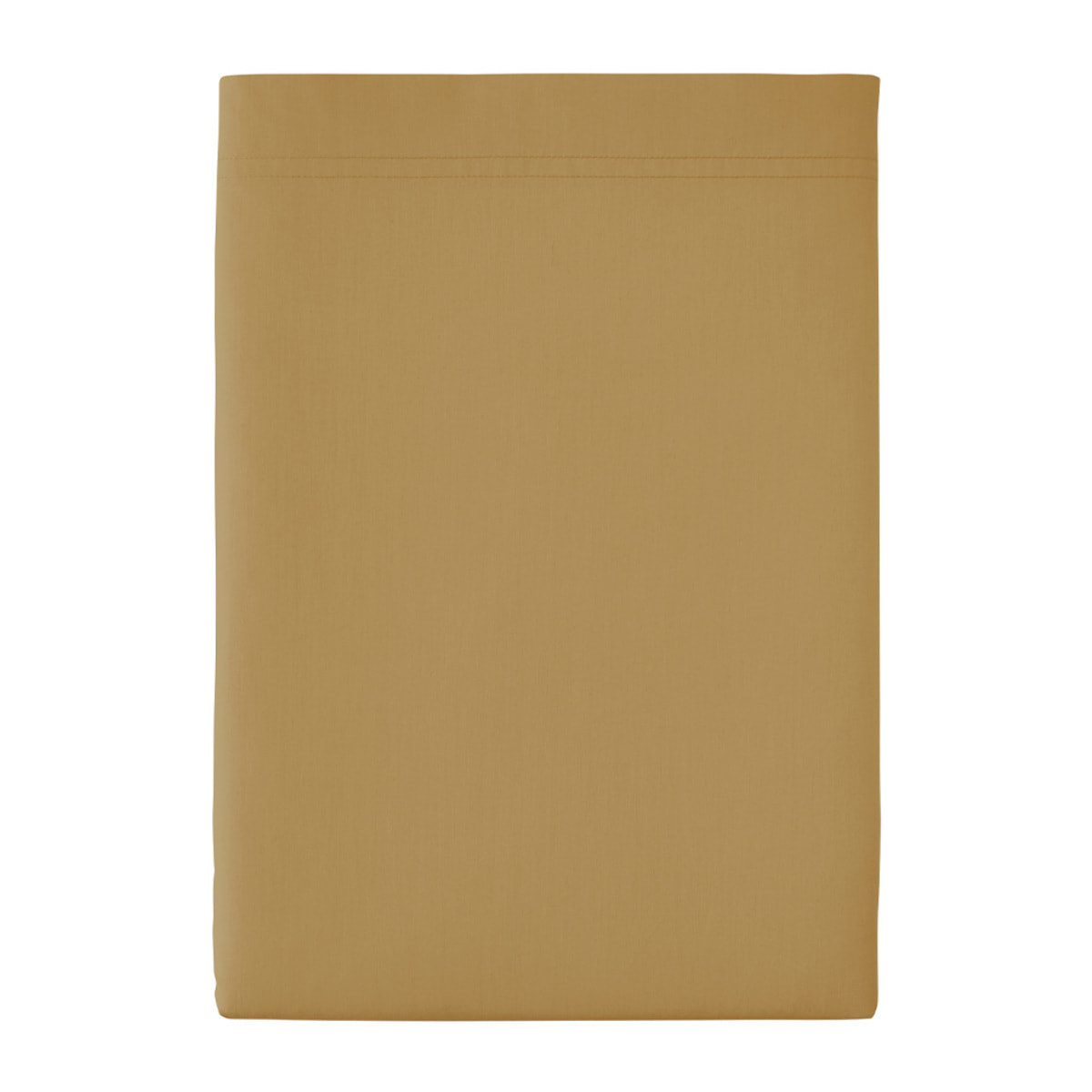 Drap plat uni en percale de coton, PREMIÈRE, Sahara