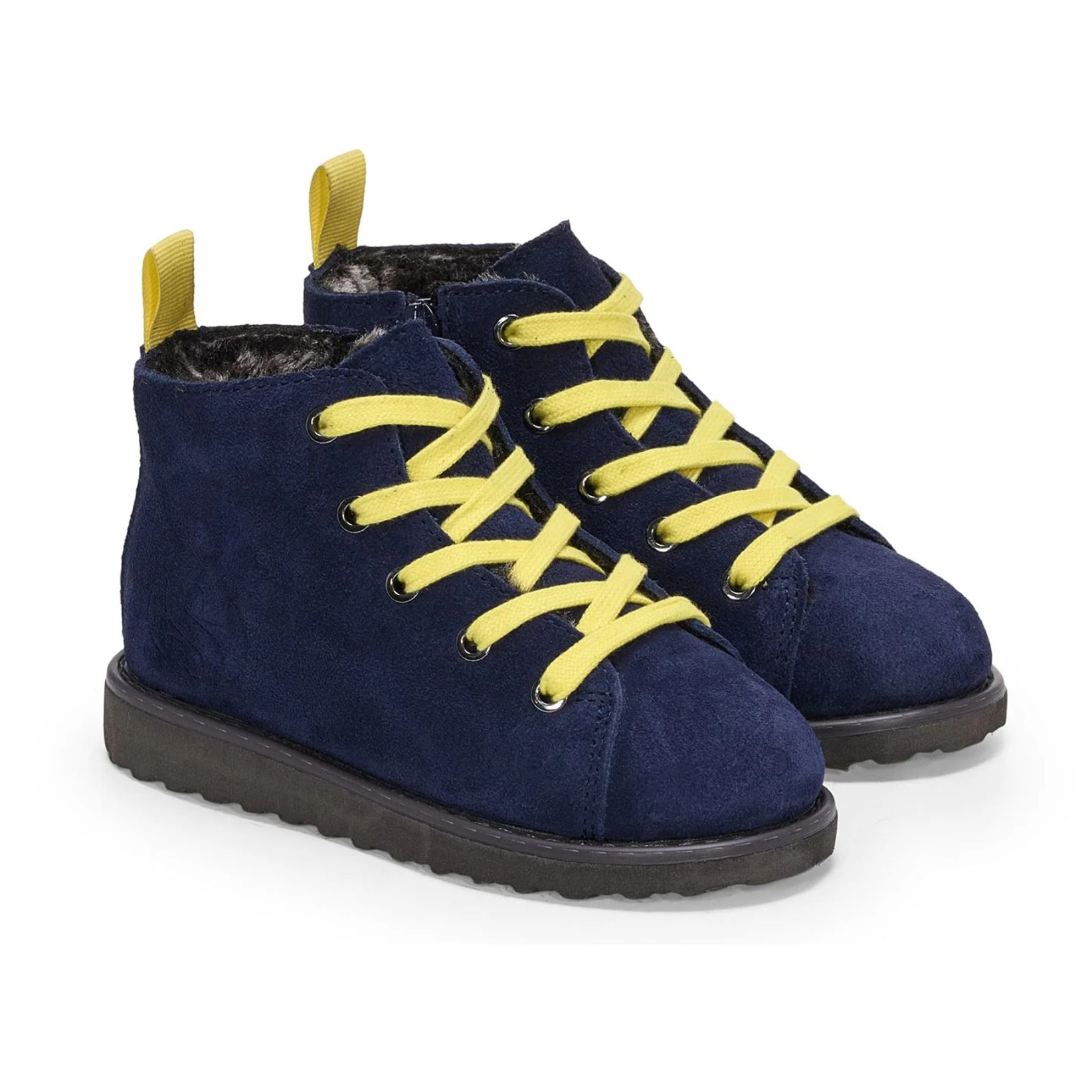 Stivaletti Superga Bambino/a Blu 3008 Kids Lace-Up Boot Suede