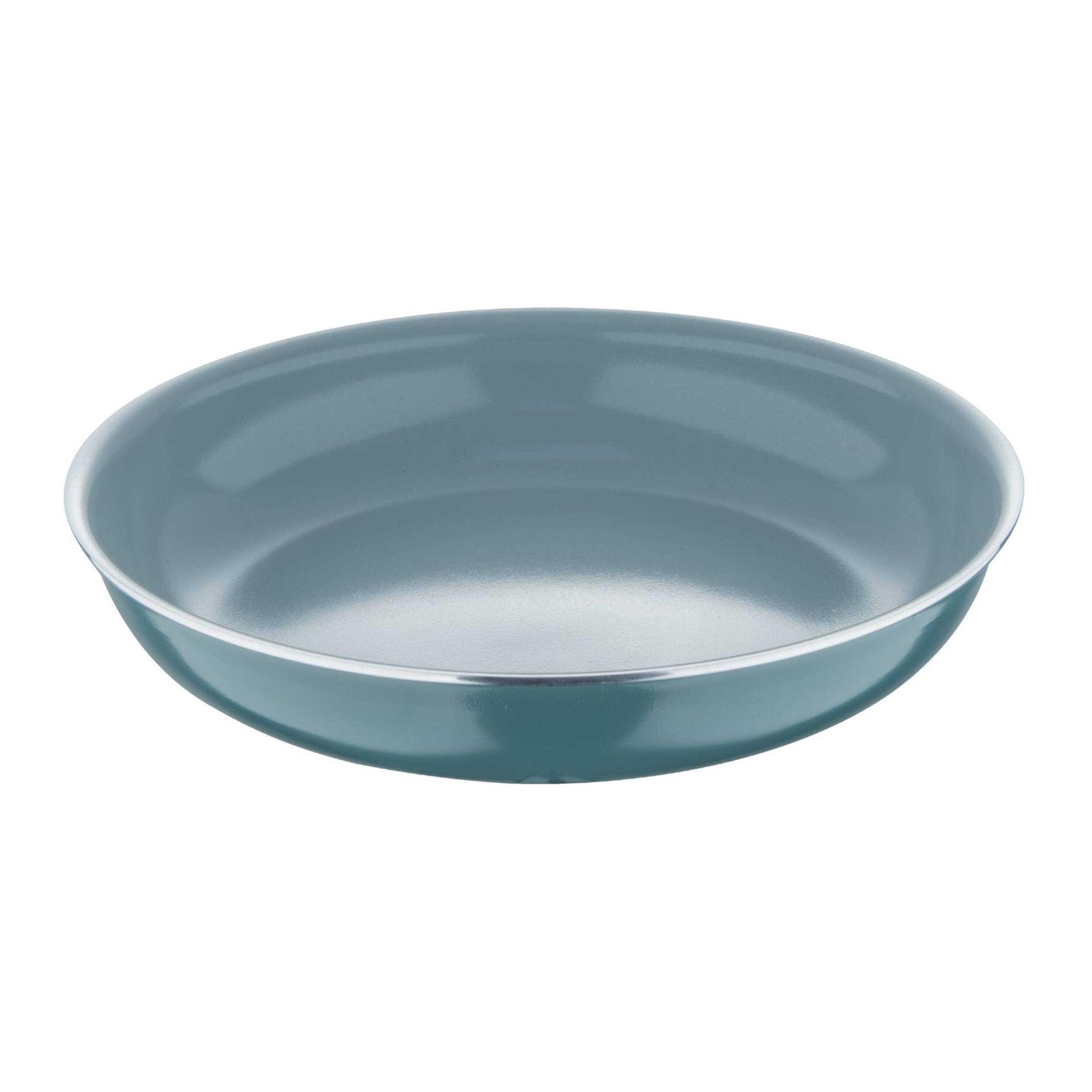 juego de 2 sartenes ø24ø28cm aluminio prensado reciclado verde + mango extraíble